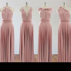 Blush pink infinity dress
